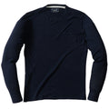 Featherweight Linen Cotton Sweater Tee - Navy Blue