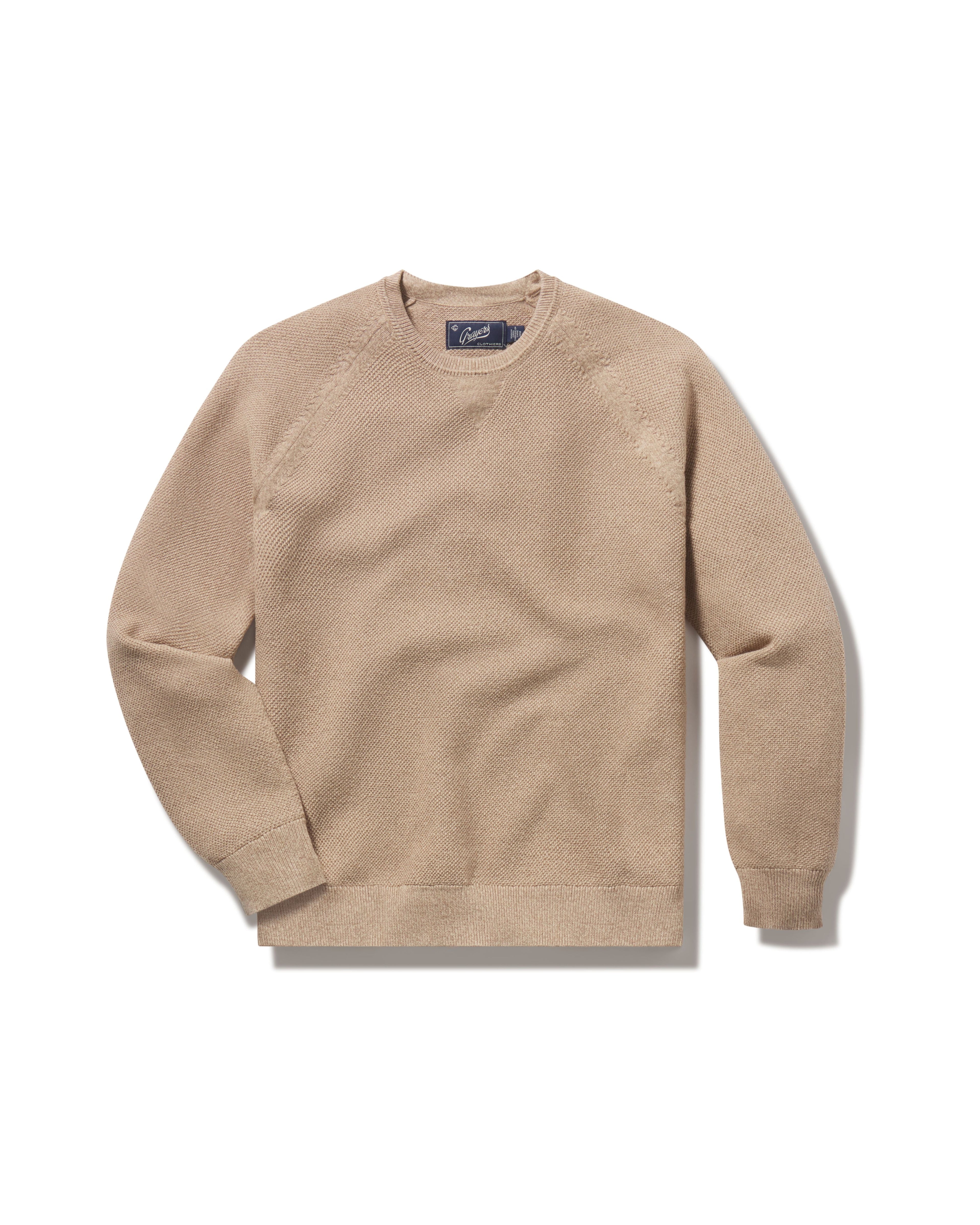 Ernest Cotton Cashmere Crew - Oatmeal