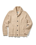 Belmont Plaited Shawl Cardigan - Sand
