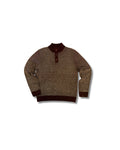 Daniel Ruck Stitch Button mock  SMP - Khaki Brown