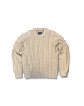 Daniel Cable Crew Sweater SMP - Mushroom