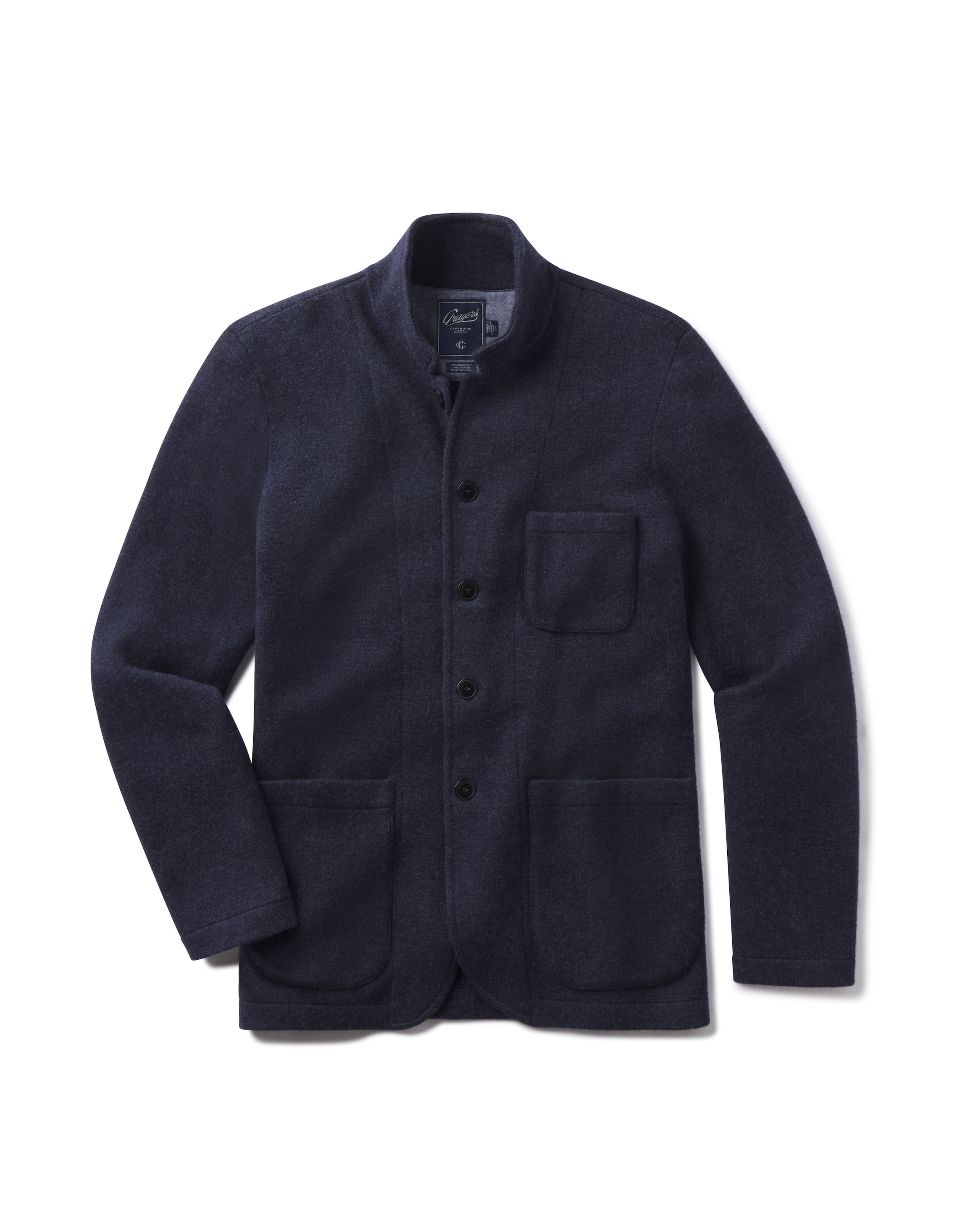 Nelson Jacquard Swacket - Navy