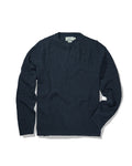 Newport Cotton Slub Crew - Washed Navy