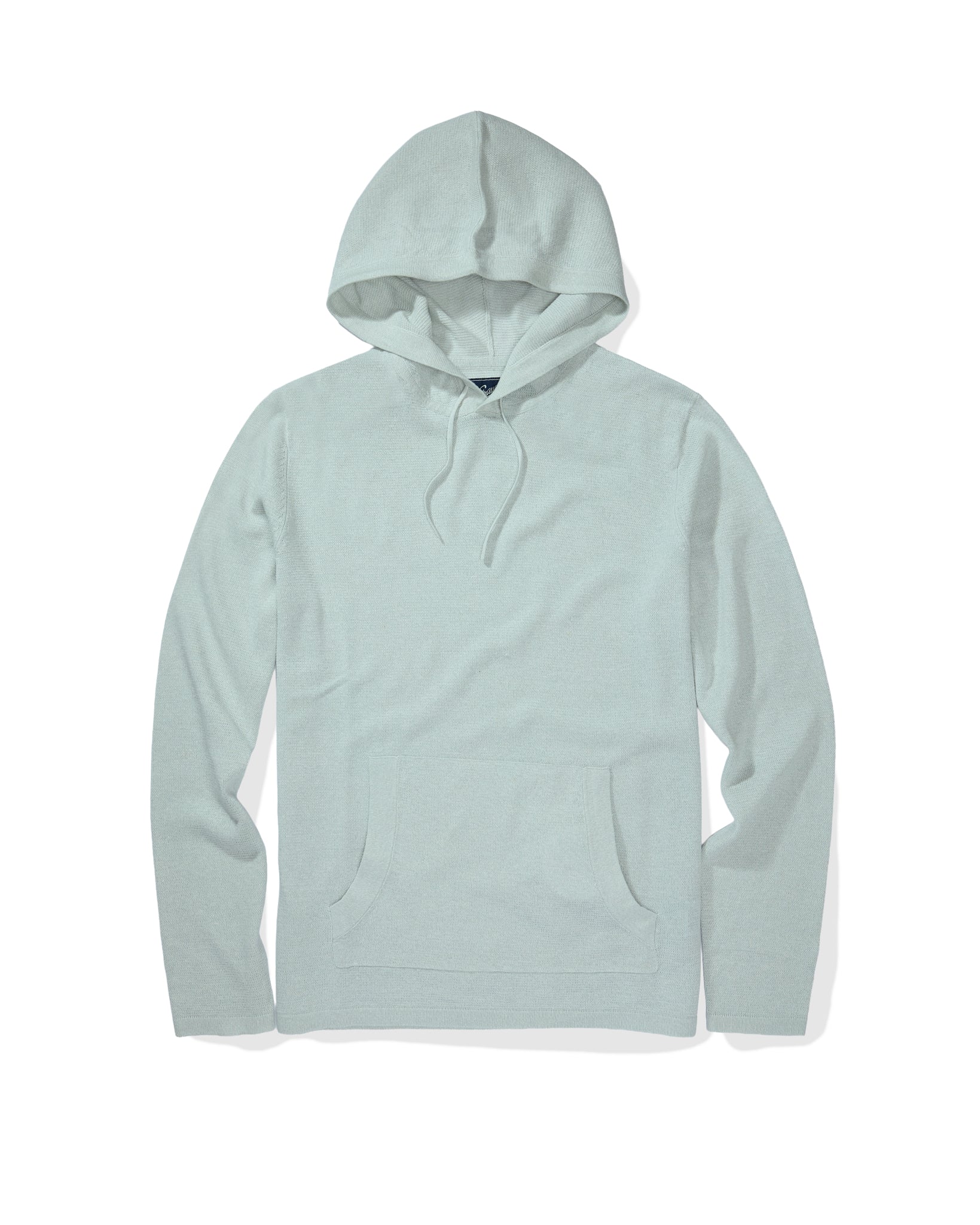 Linen Sweater Beach Hoodie - Light Blue