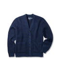 Kent Brushed Wool Cardigan - Blue Graphite