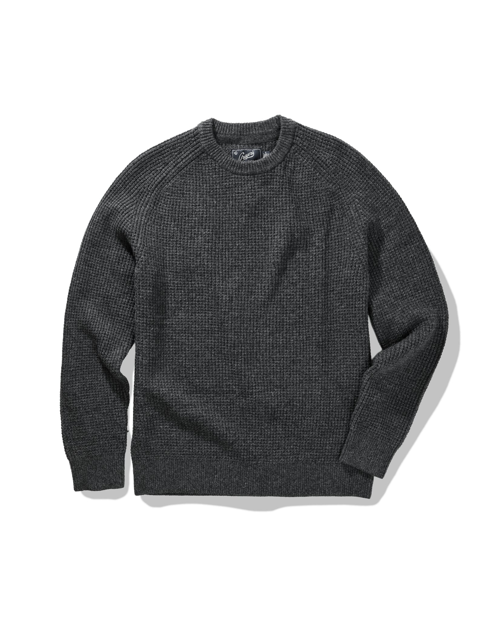 Marlow Raglan Crew - Charcoal