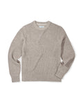 Guernsey Waffle Crew Neck - Oatmeal