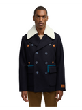 Izak Peacoat With Contrast Detail And Removable Collar