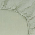 Simple Linen Fitted Sheet - Sage