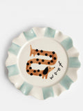 WOOF SAUSAGE DOG PLATE