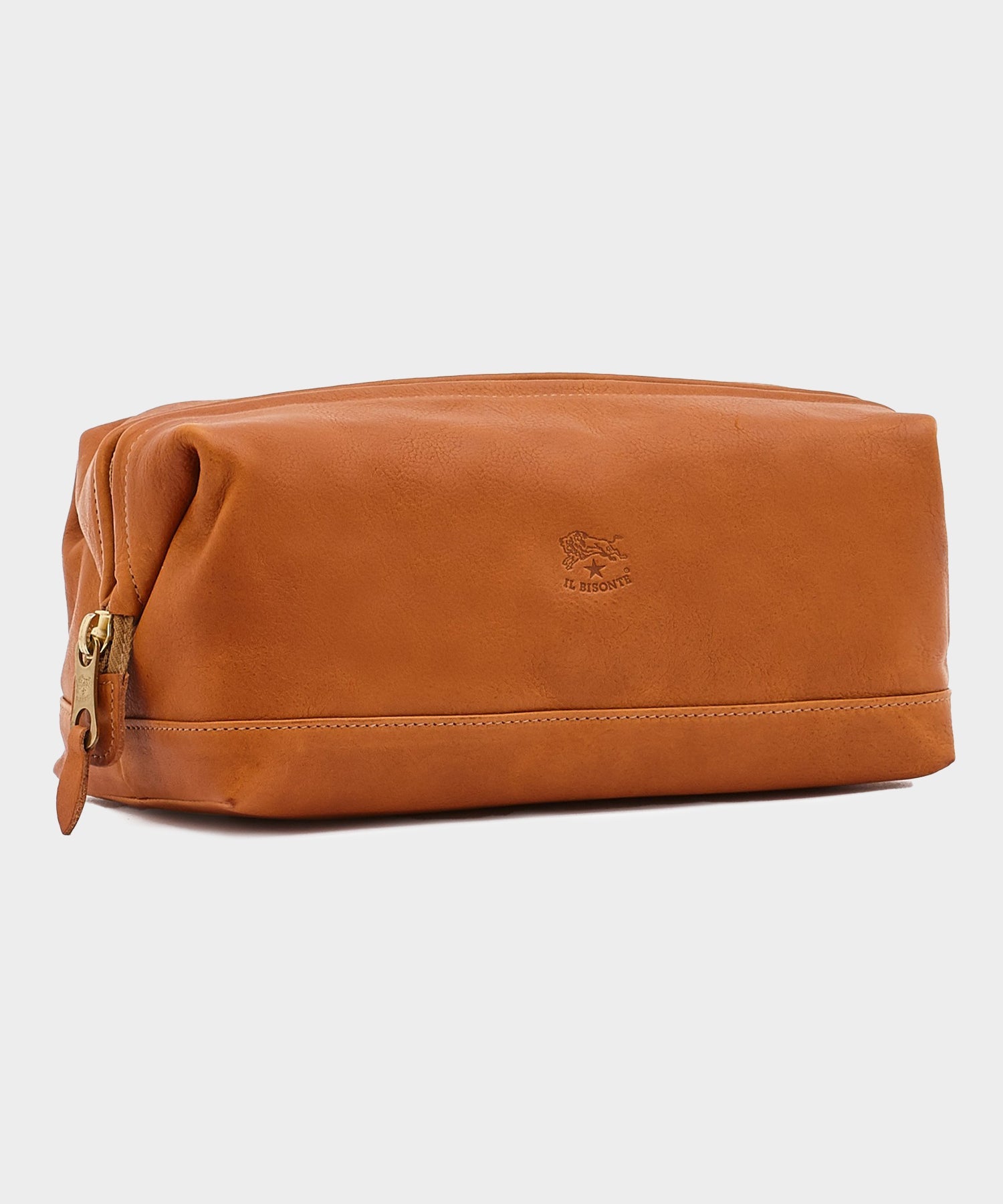 Il Bisonte Leather Dopp Kit in Natural