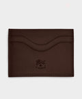 Il Bisonte Salina Leather Card Holder in Caffe