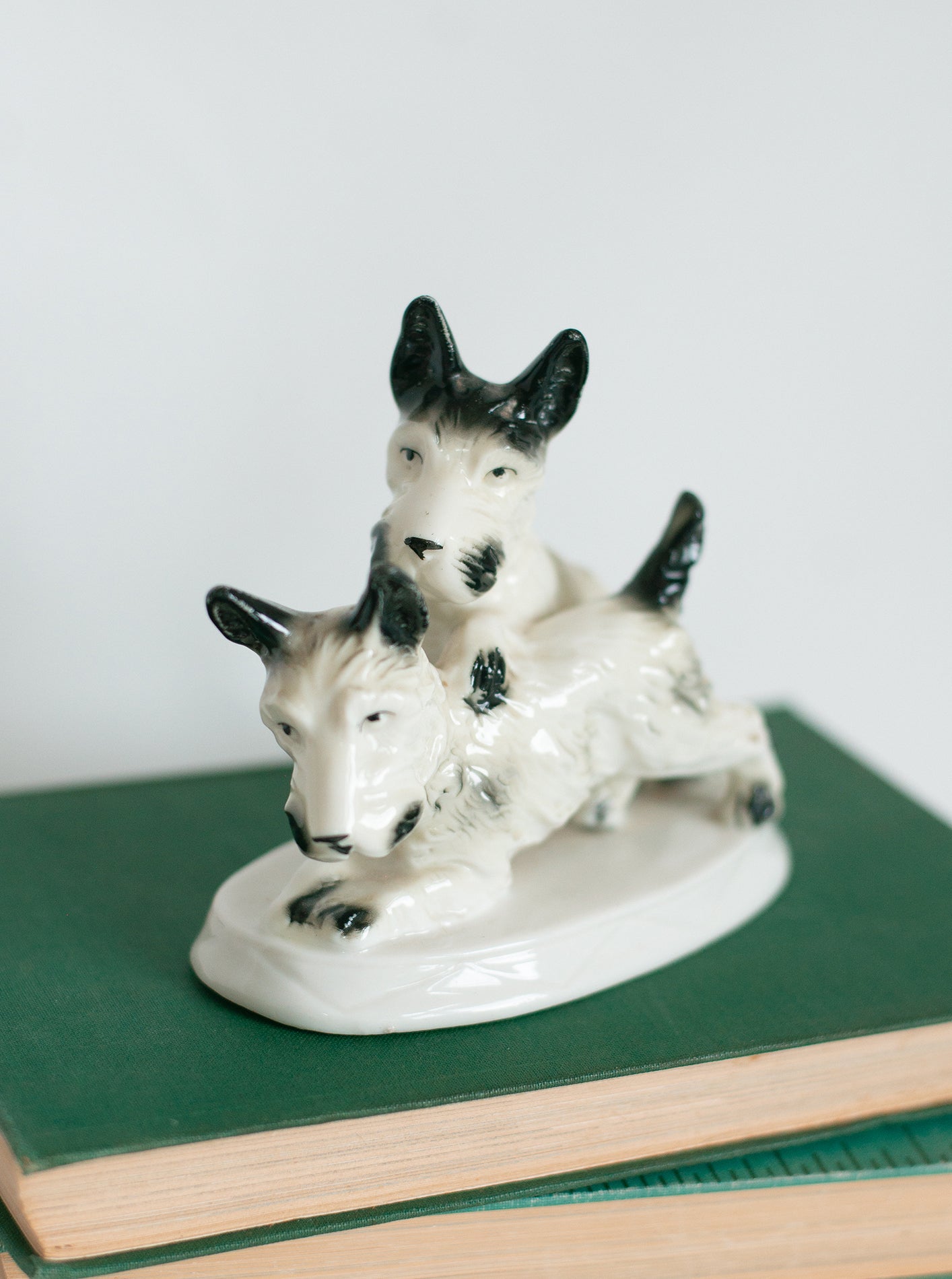 PORCELAIN SCHNAUZER FIGURINE