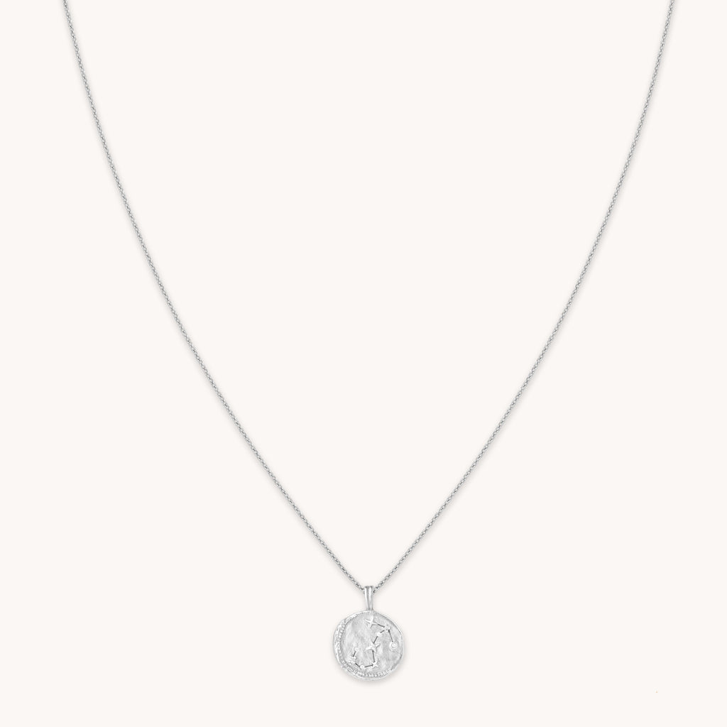 Scorpio Zodiac Pendant Necklace in Silver