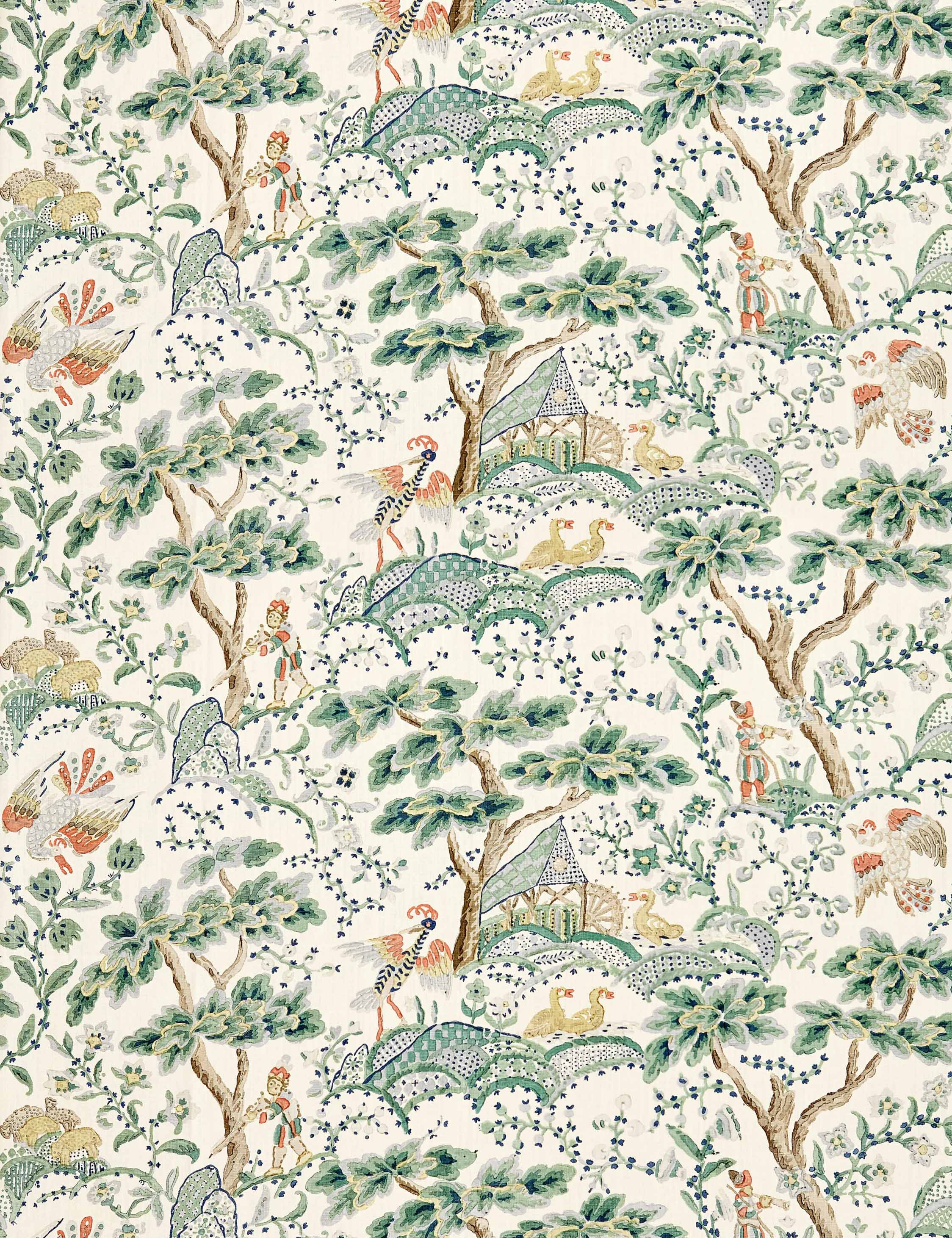 Kelmescott Linen Fabric by Scalamandre