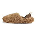 mahabis meribel in gingerbread shearling