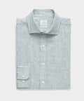 Italian Linen Spread Collar Dress Shirt