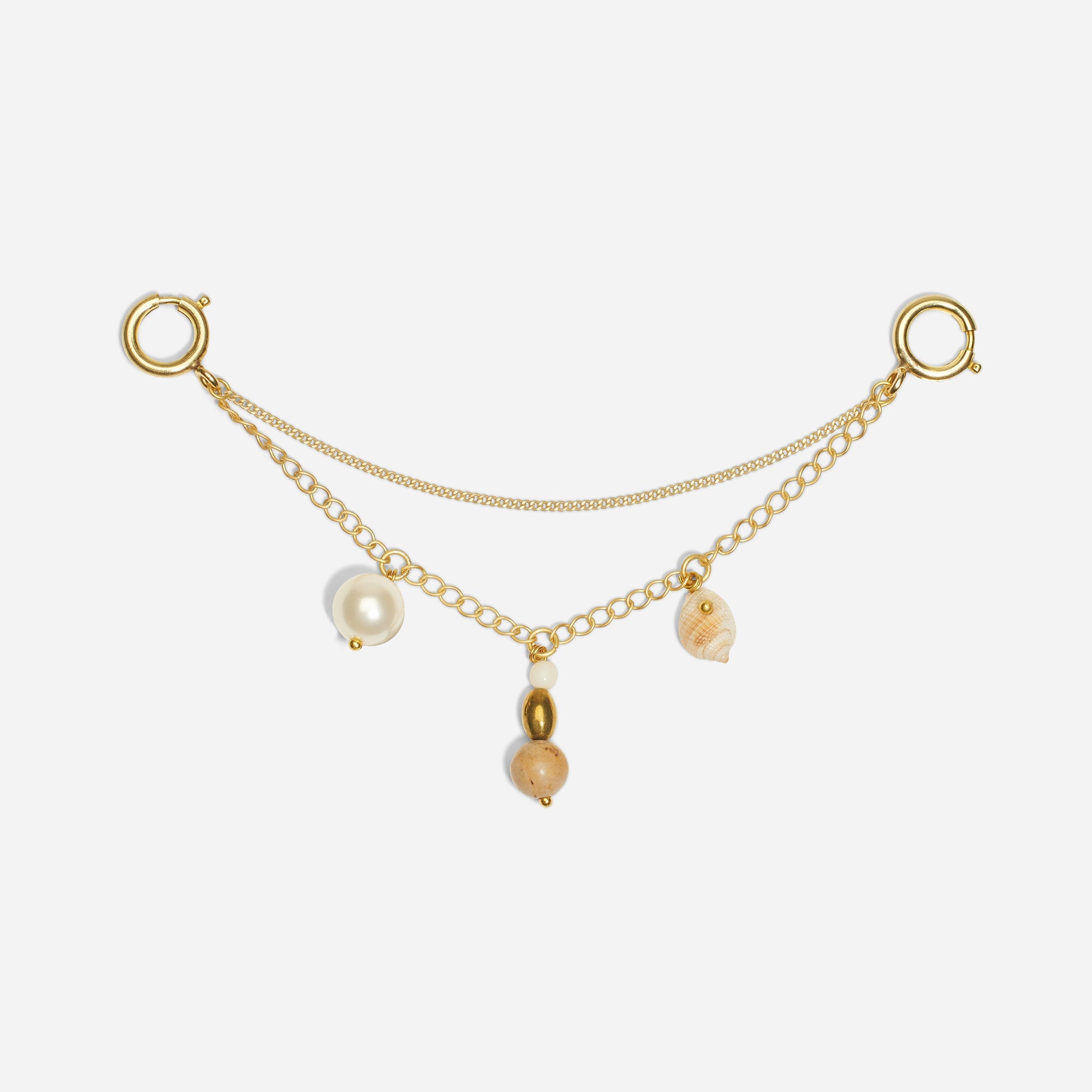 Shoe Charm Chain with Charms Natural