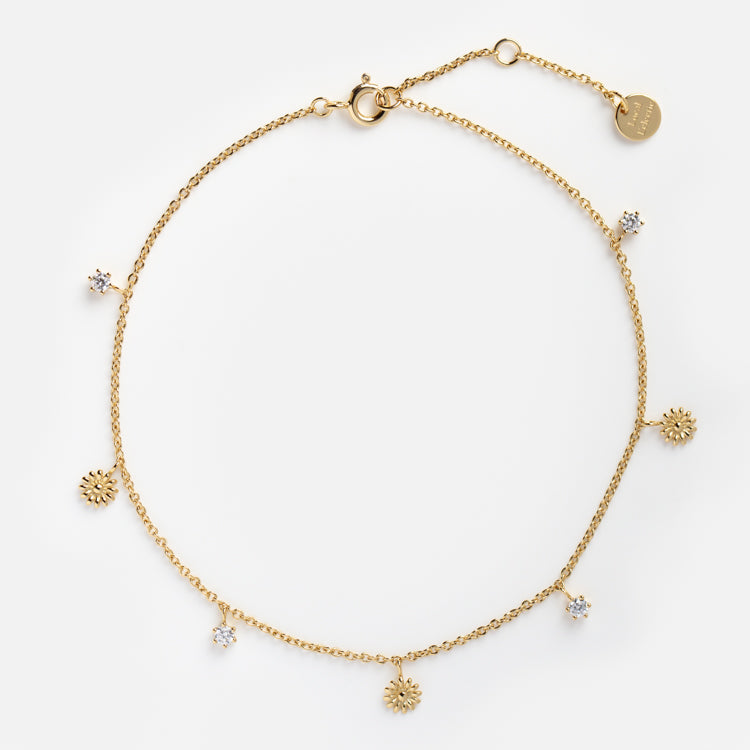 Daisy Charm Anklet