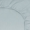 Simple Linen Fitted Sheet - Sky
