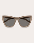 Mica Cat-Eye Transparent Acetate Sunglasses