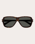 Carolyn Shield-Frame Acetate Sunglasses