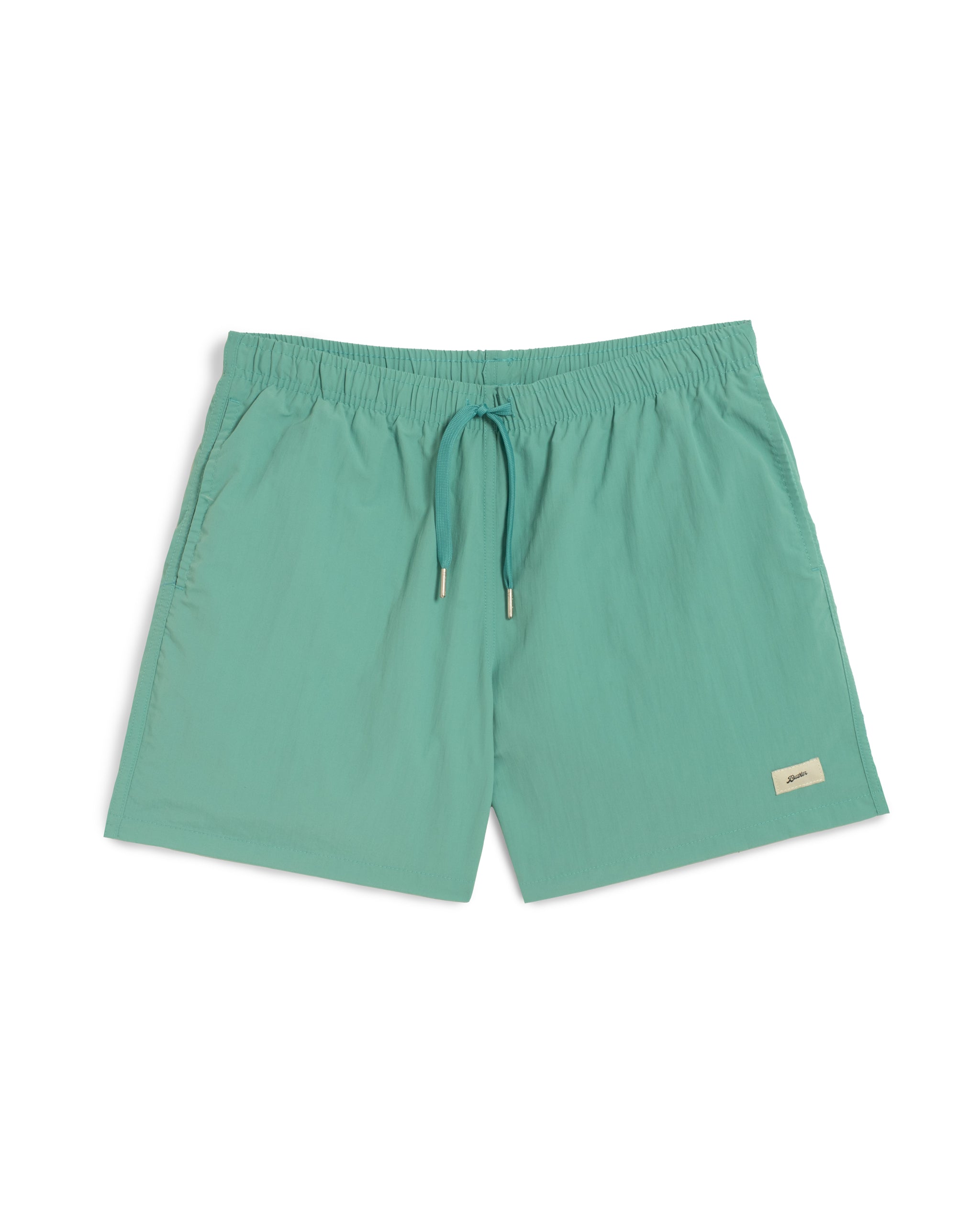 Solid Teal Swim Trunk