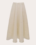 Sorcha Pearl-Embellished Midi Skirt
