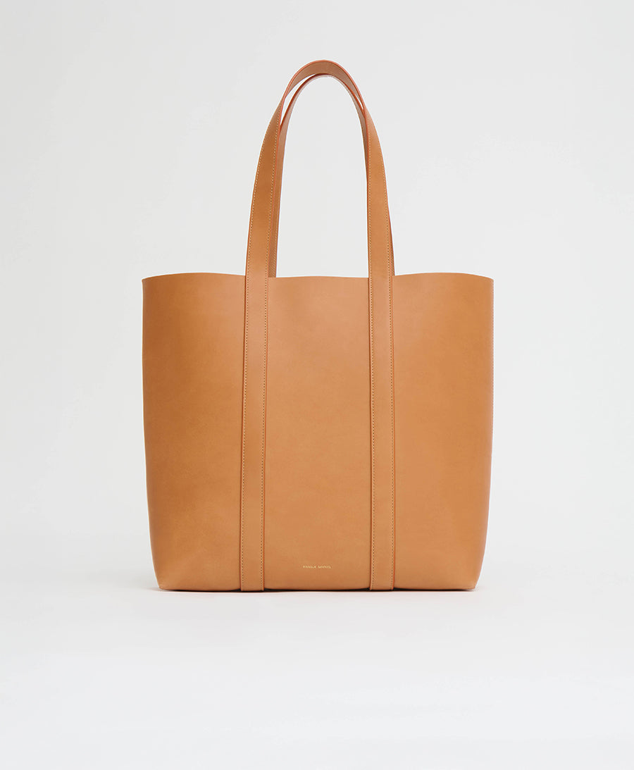 Medium North/South Tote - Cammello
