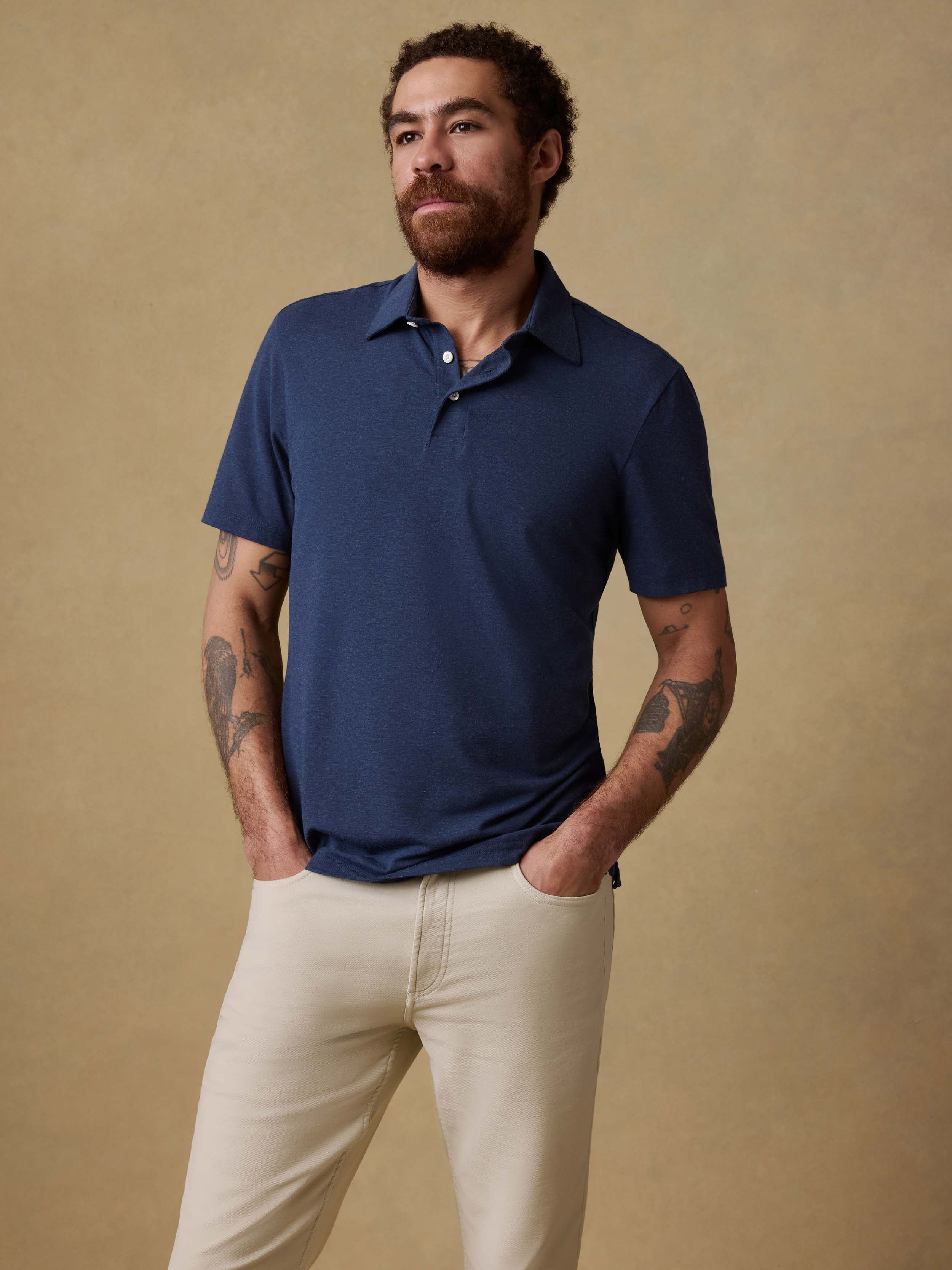 Short-Sleeve Movement™ Polo Shirt - Great Falls Heather