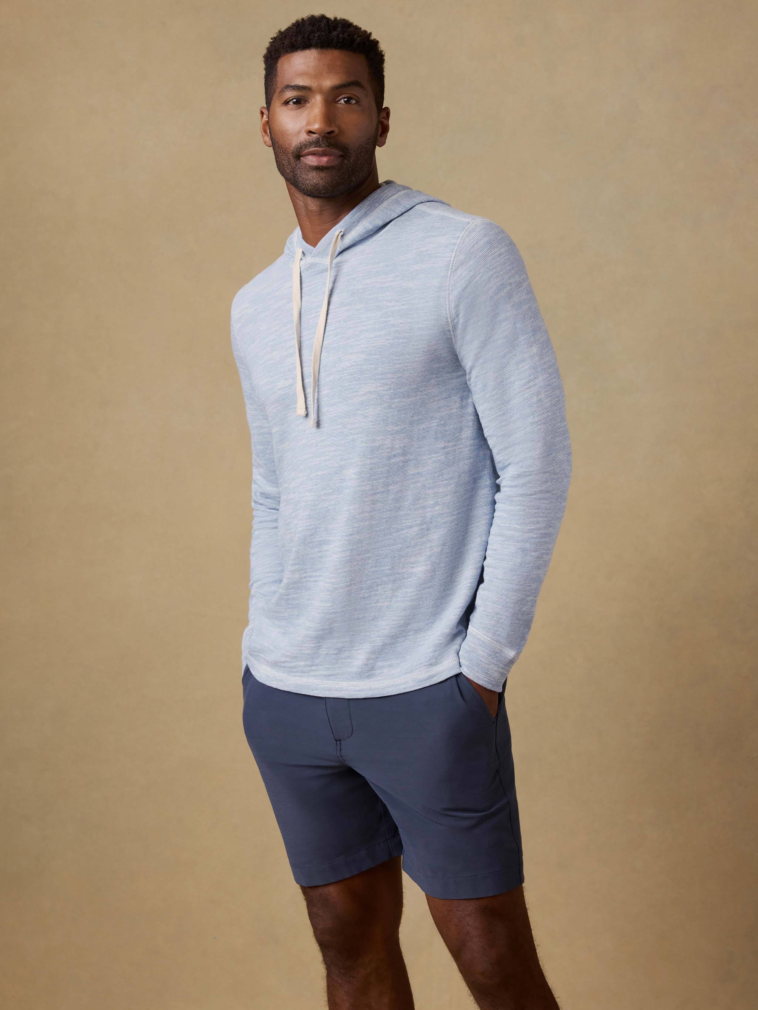 Sunwashed Organic Hoodie - Blue Ivory Feeder