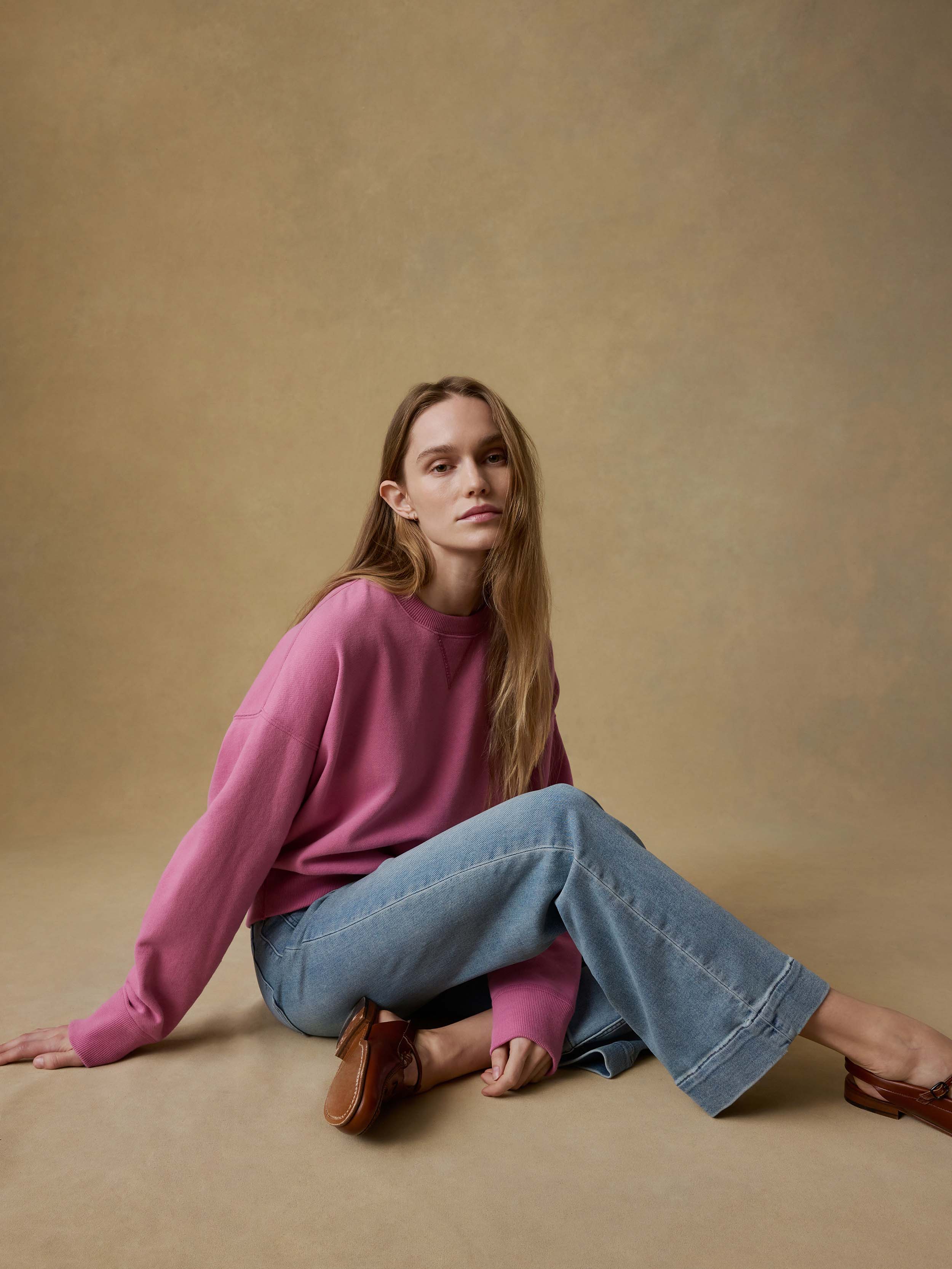 High Standard Fleece Vintage Crew - Ibis Rose