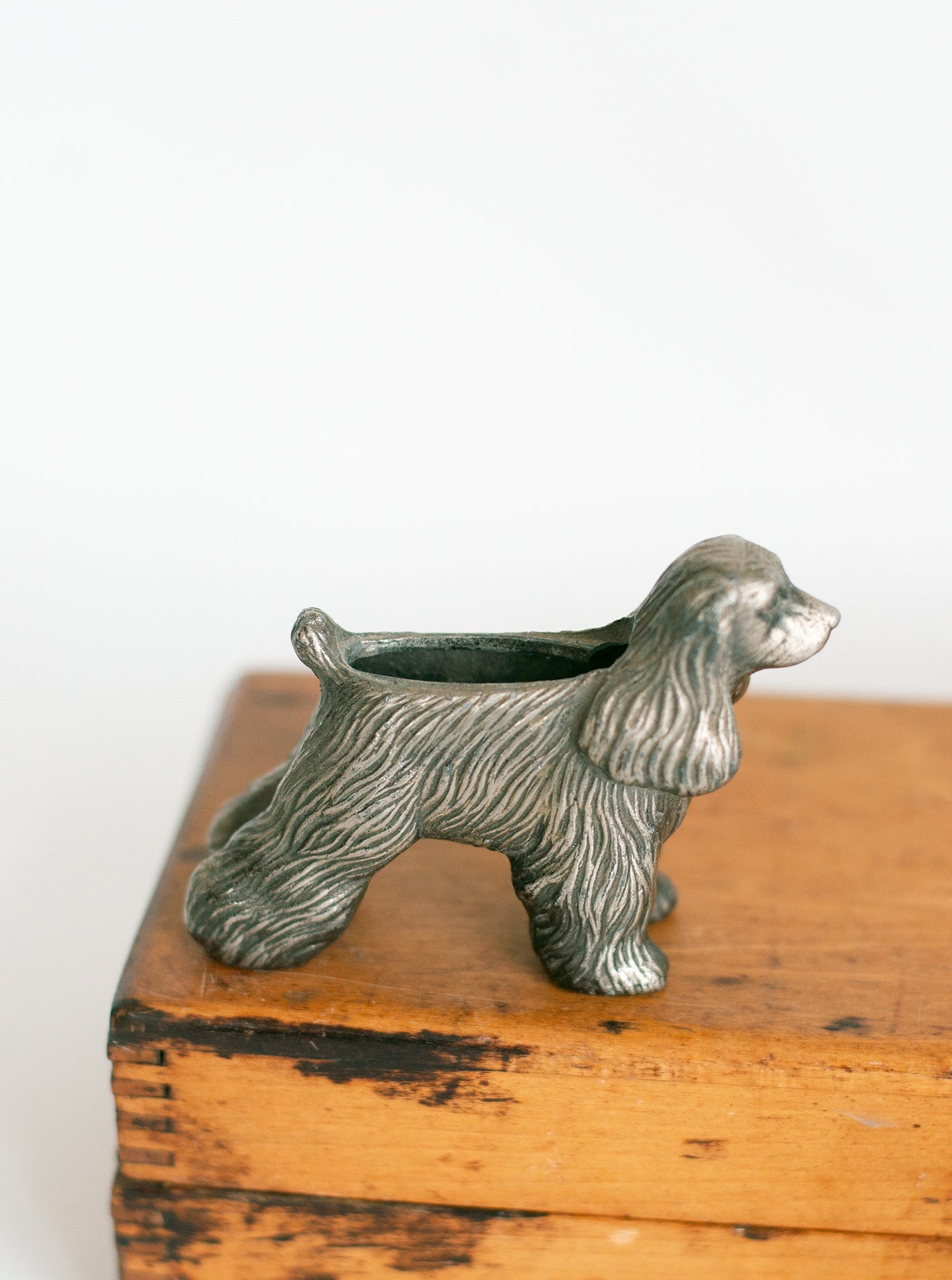 COCKER SPANIEL SILVER PLANTER