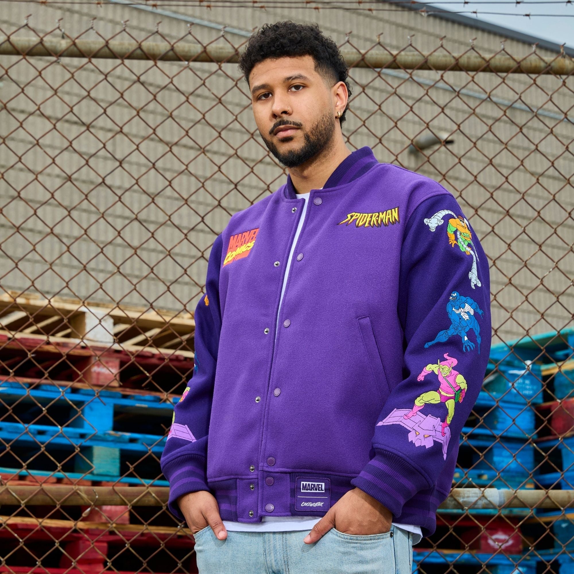 Spider Man 90's Varsity Jacket