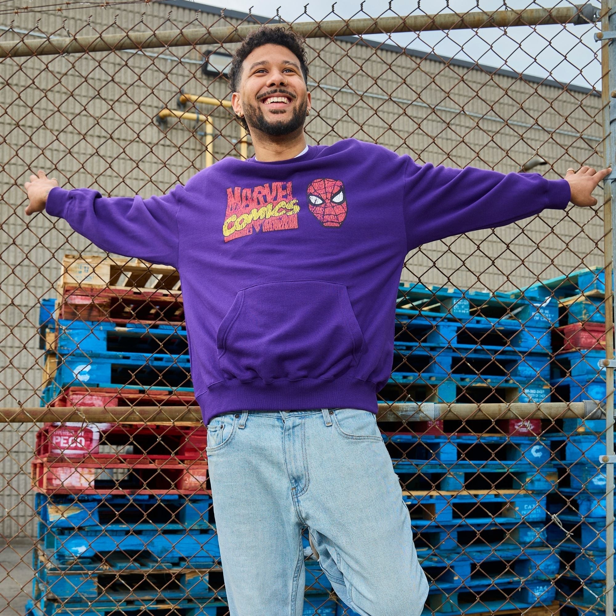 Spider Man 90's Pocket Crewneck