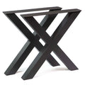 Extra Bold X-Shaped Dining Table Legs, 1 Pair #SS004