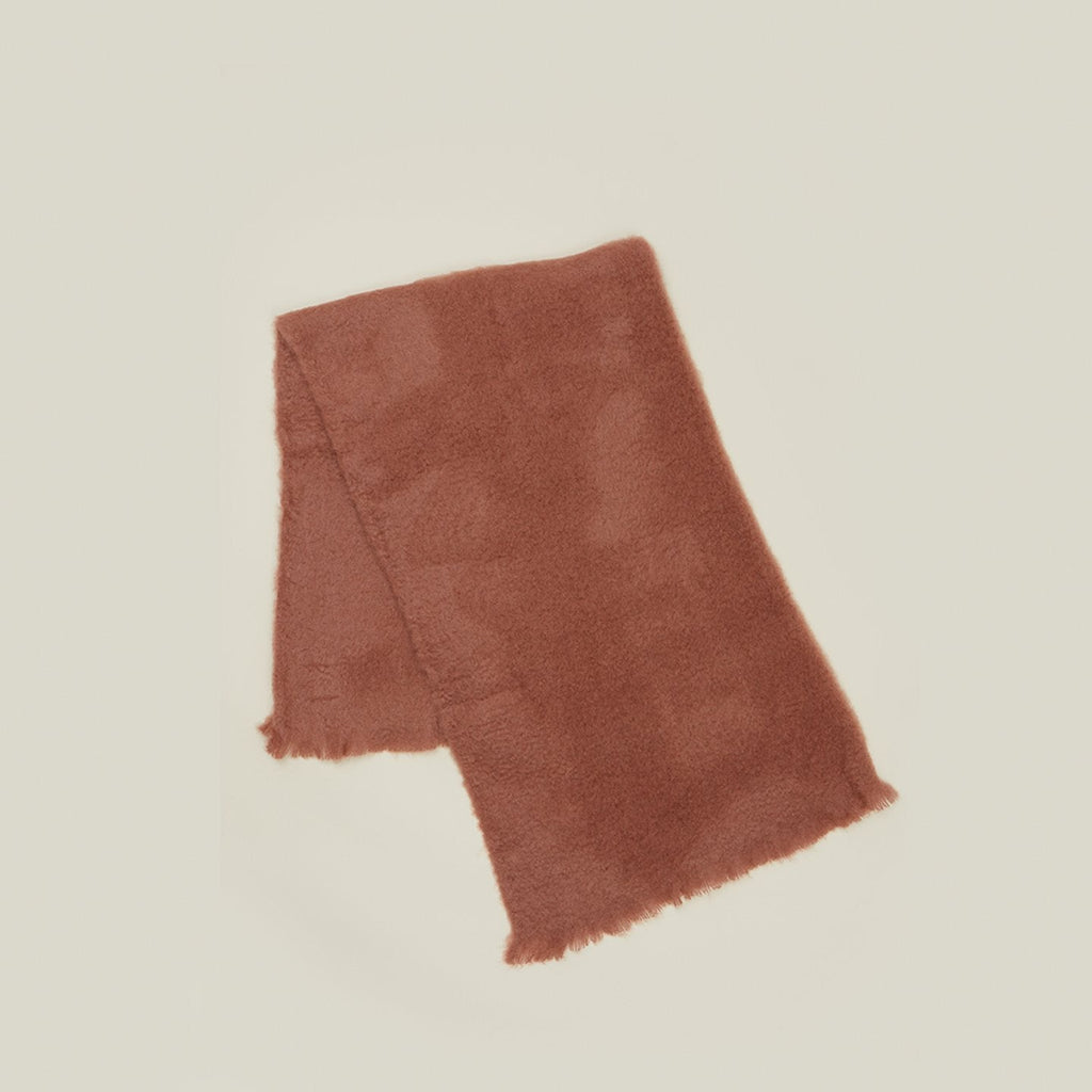 Solid Mohair Throw - Dark Pink