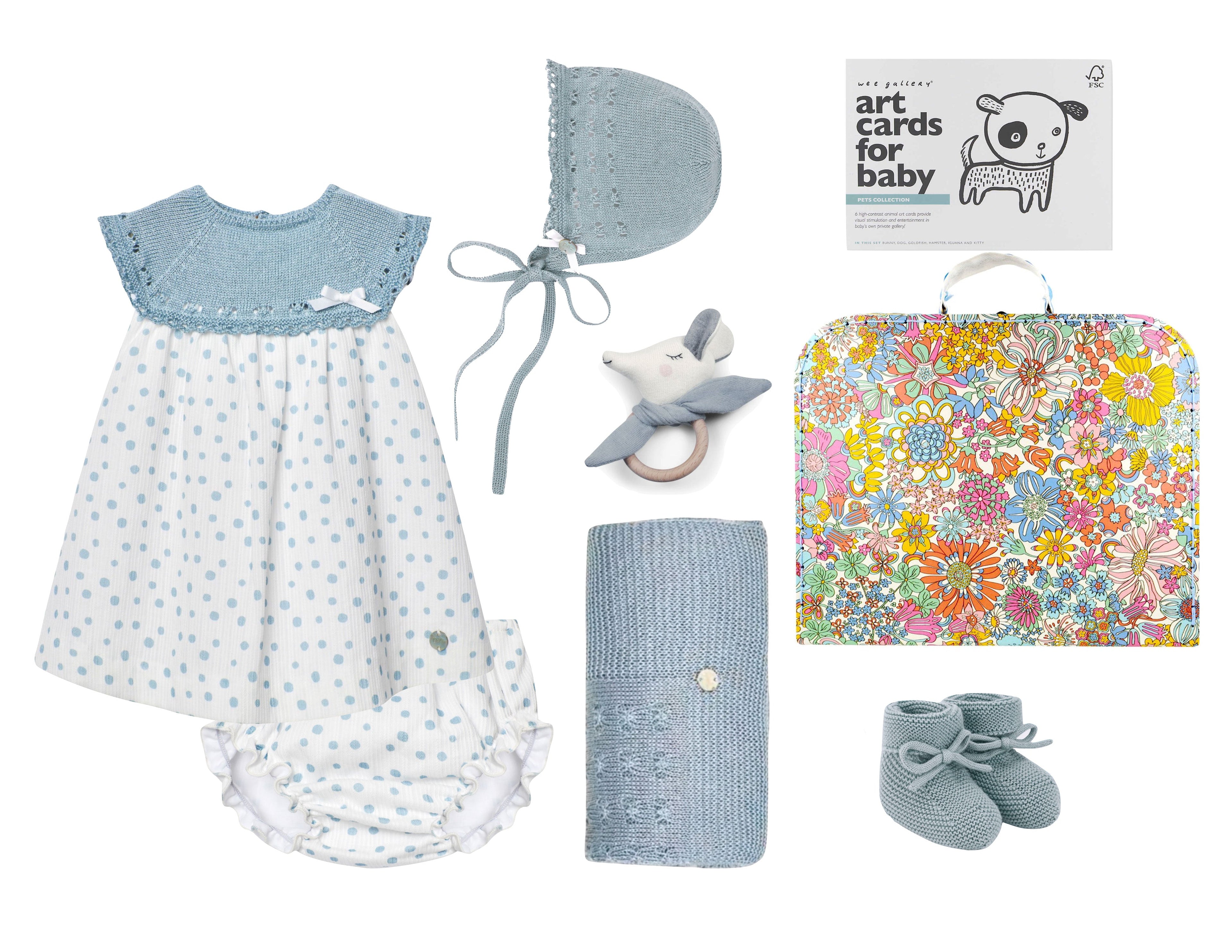 Polkadots Baby Girl Gift Basket