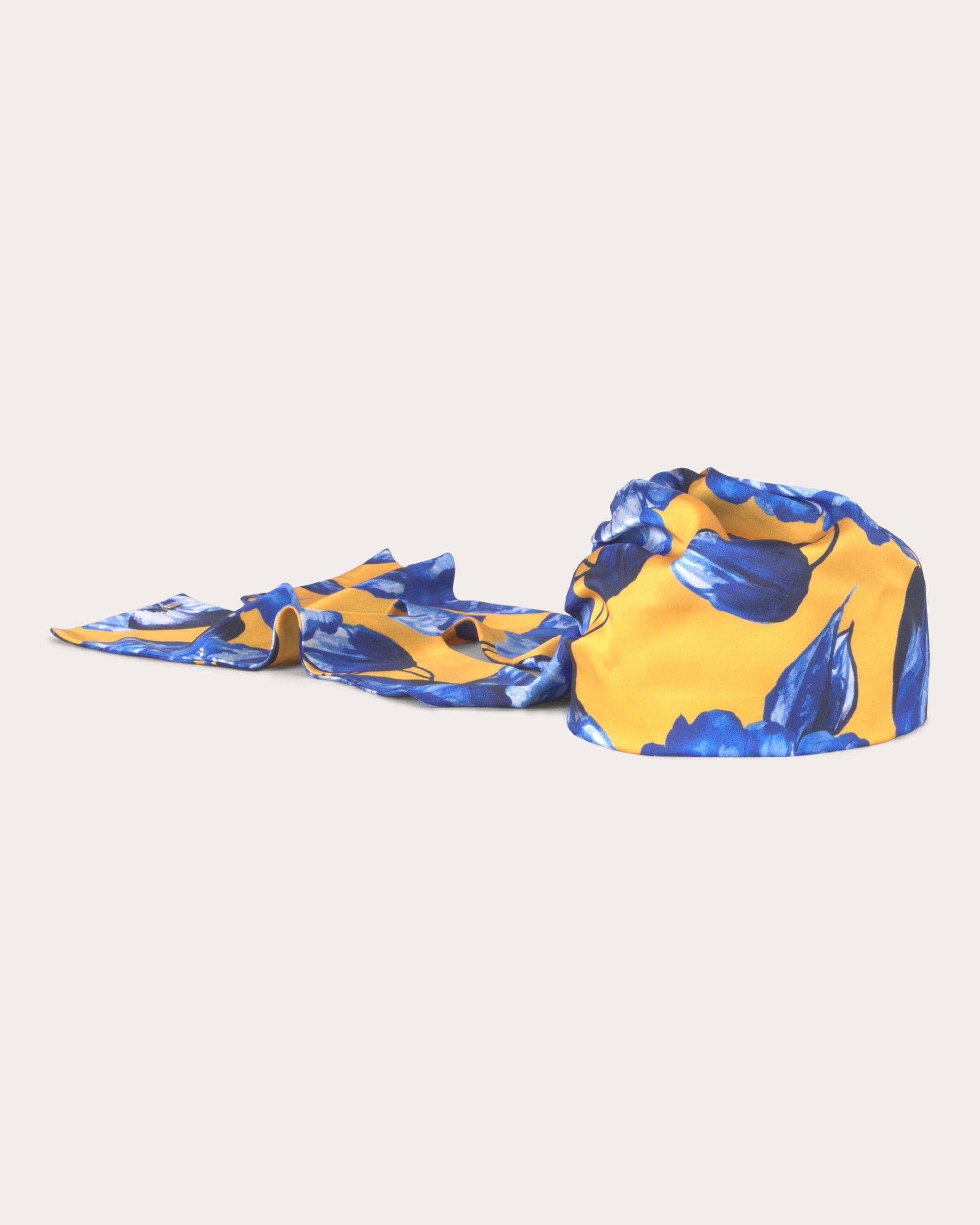 Gigi Floral Satin Headscarf