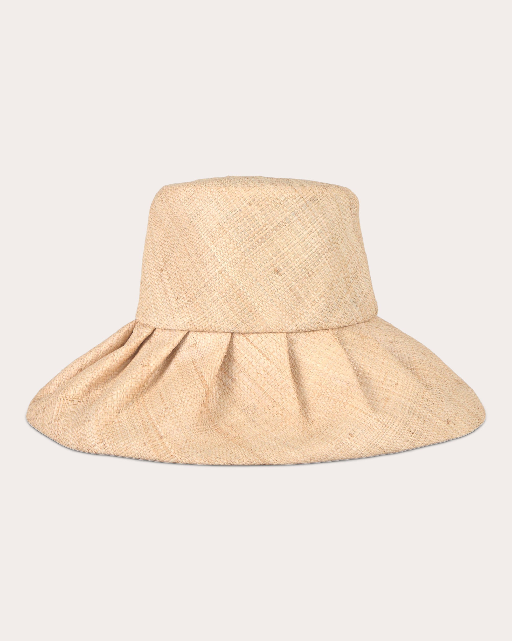 Penelope Pleated Raffia Convertible Sun Hat