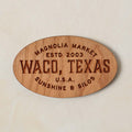 Sunshine and Silos Wooden Magnet