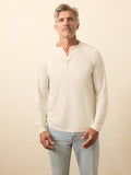Long-Sleeve Cloud Henley - Ivory Heather