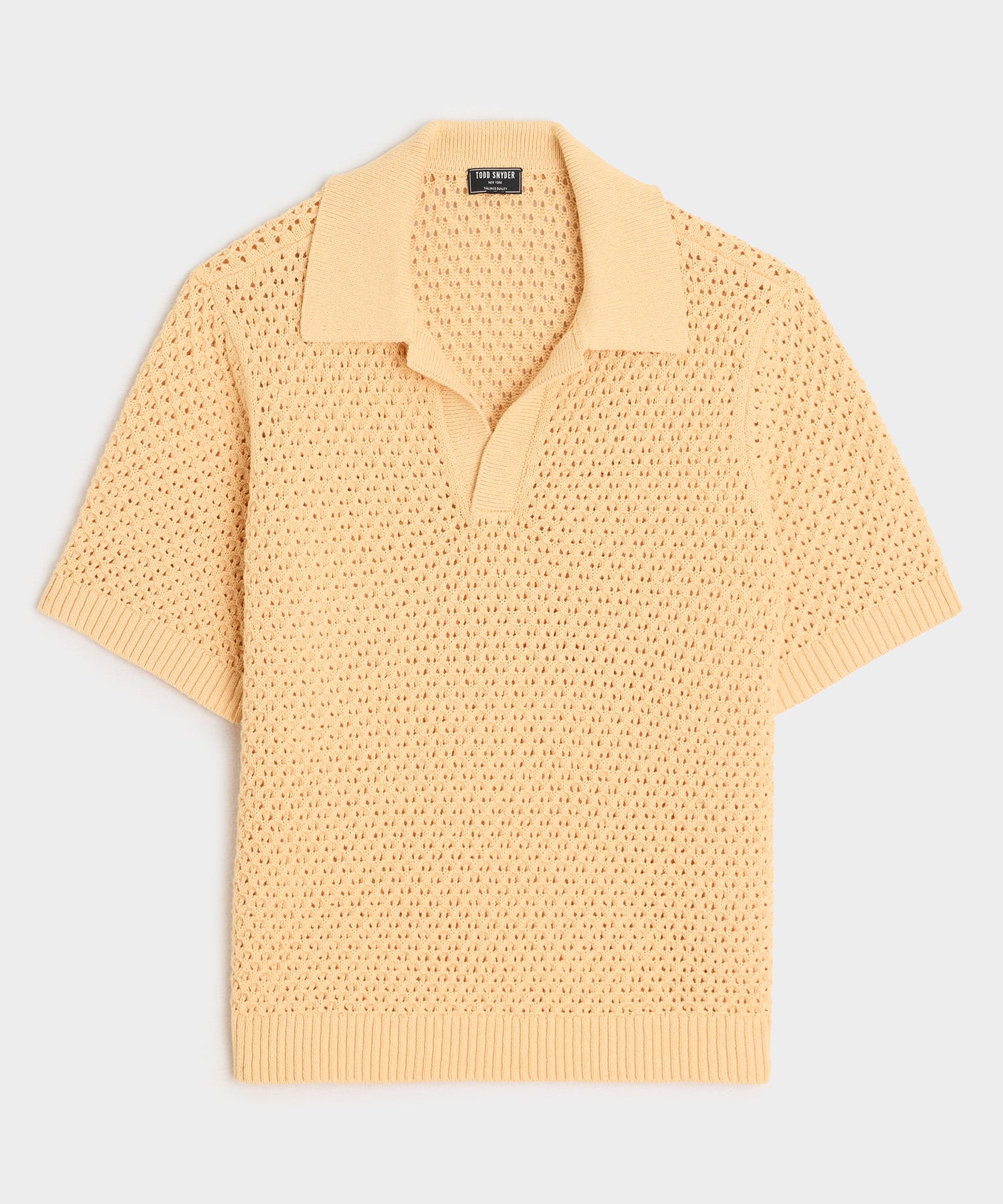 Relaxed Open-Knit Montauk Sweater Polo