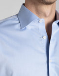 Wrinkle-Resistant Stretch Twill - Light Blue