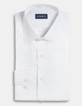 Wrinkle-Resistant Stretch Dobby - White