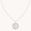 Sagittarius Bold Zodiac Pendant Necklace in Silver