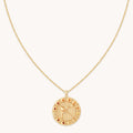 Sagittarius Bold Zodiac Pendant Necklace in Gold