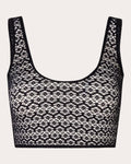 Sandro Floral Mesh Bikini Top