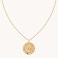 Scorpio Bold Zodiac Pendant Necklace in Gold