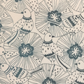 Poppy Bliss Floral Bird Summer Spring Silk screen